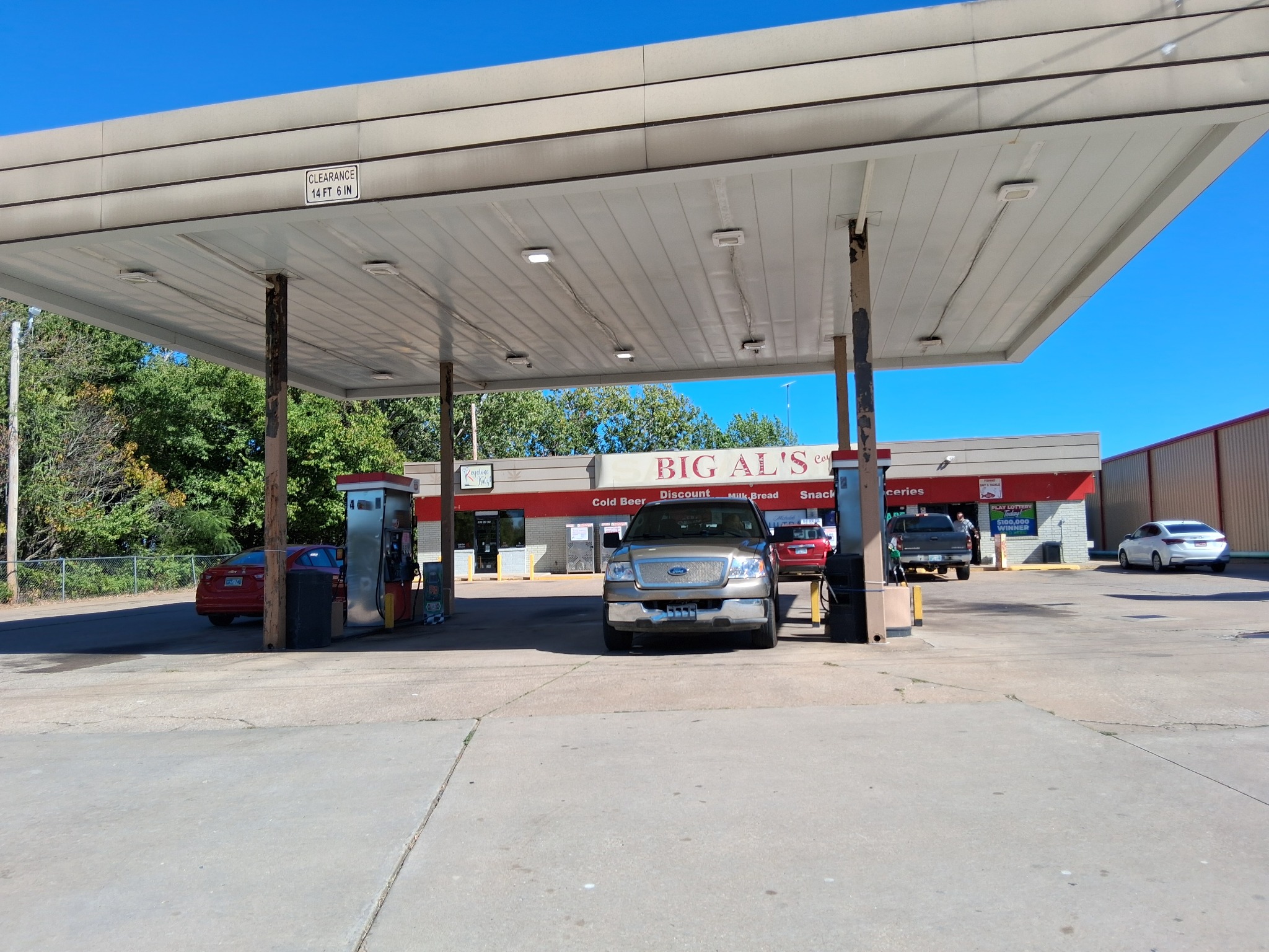 Big Al’s gas station and convenience store on New Prue Road